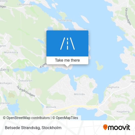 Betsede Strandväg map