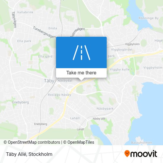 Täby Allé map