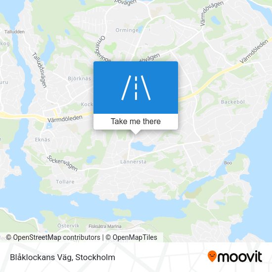 Blåklockans Väg map