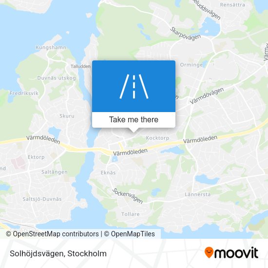 Solhöjdsvägen map