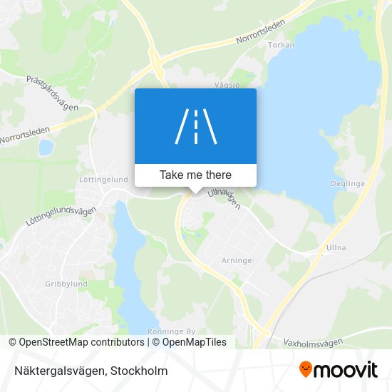 Näktergalsvägen map
