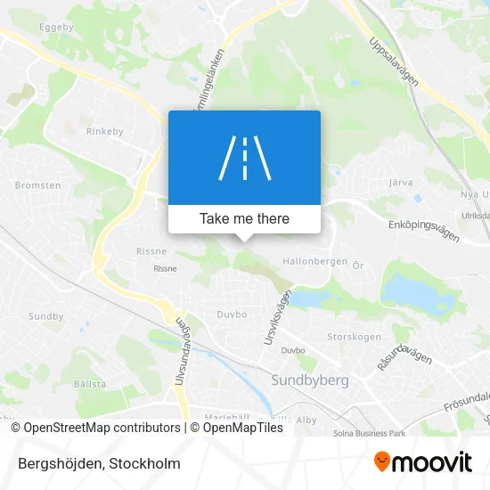 Bergshöjden map