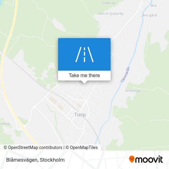 Blåmesvägen map