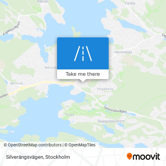 Silverängsvägen map