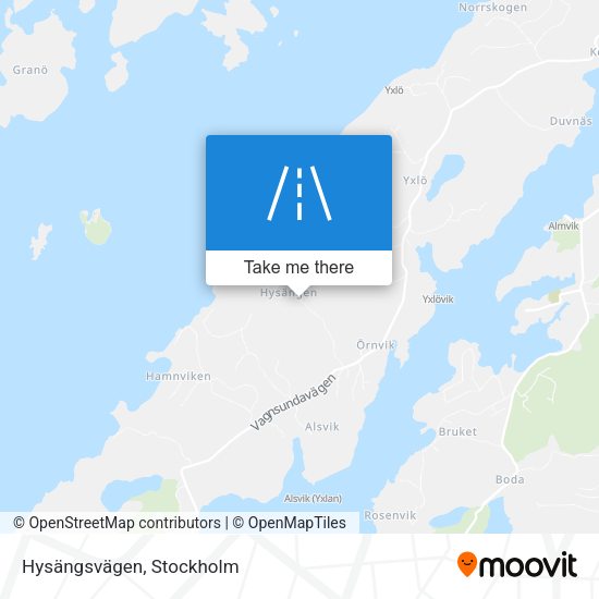 Hysängsvägen map
