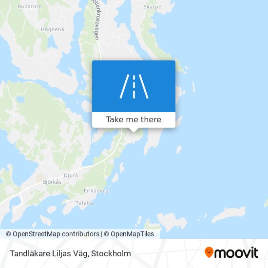 Tandläkare Liljas Väg map