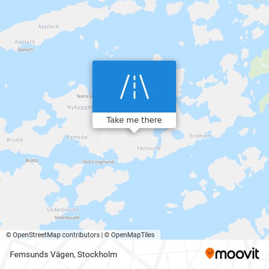 Femsunds Vägen map