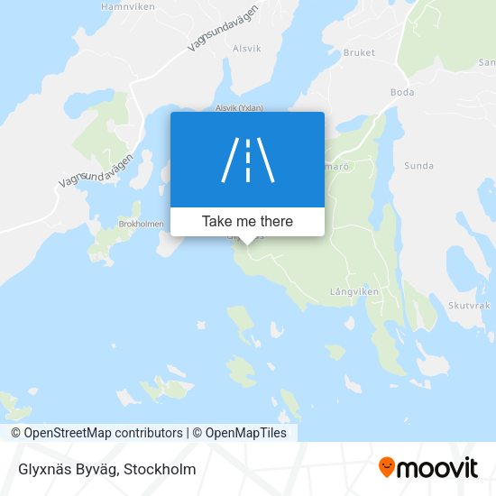 Glyxnäs Byväg map