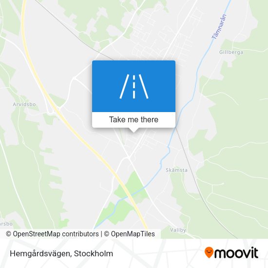 Hemgårdsvägen map