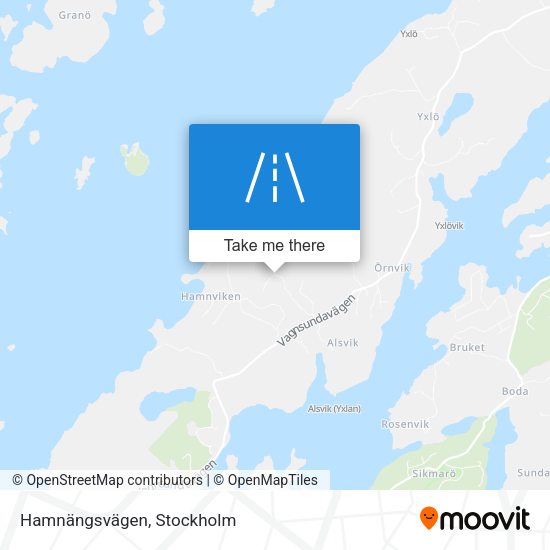 Hamnängsvägen map