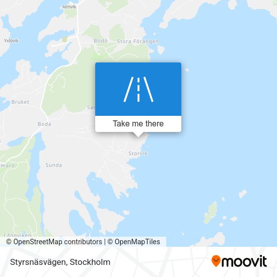 Styrsnäsvägen map