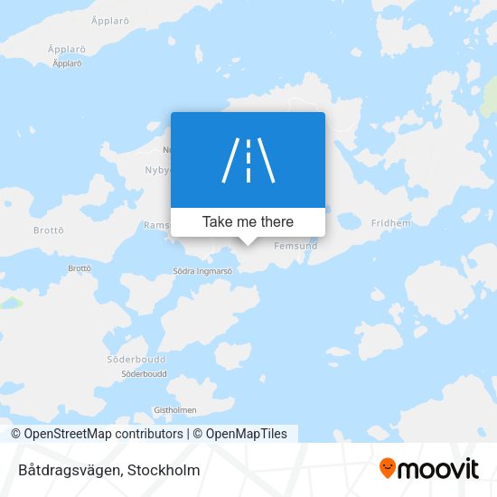 Båtdragsvägen map