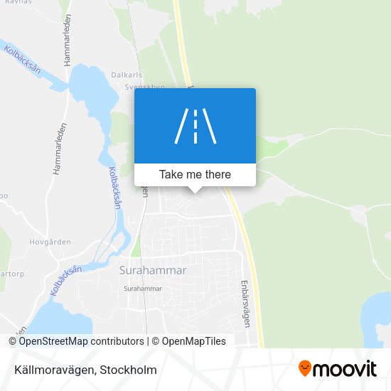 Källmoravägen map