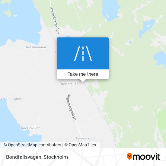 Bondfallsvägen map
