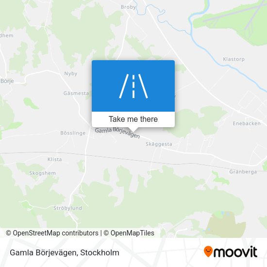 Gamla Börjevägen map