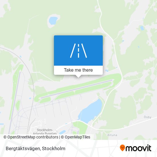 Bergtäktsvägen map
