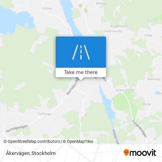 Åkervägen map