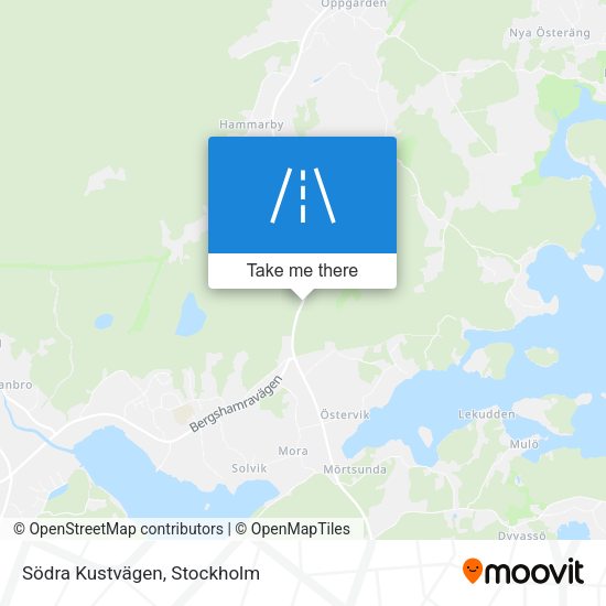 Södra Kustvägen map
