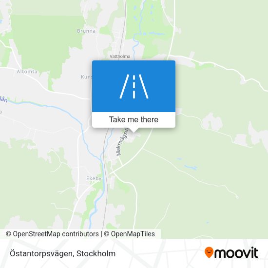 Östantorpsvägen map