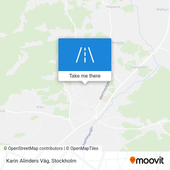 Karin Alinders Väg map