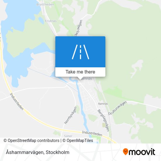 Åshammarvägen map