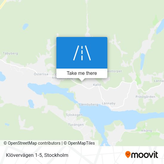 Klövervägen 1-5 map