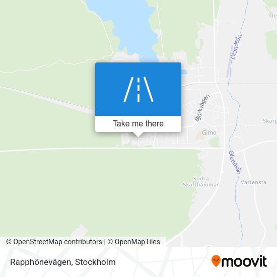 Rapphönevägen map