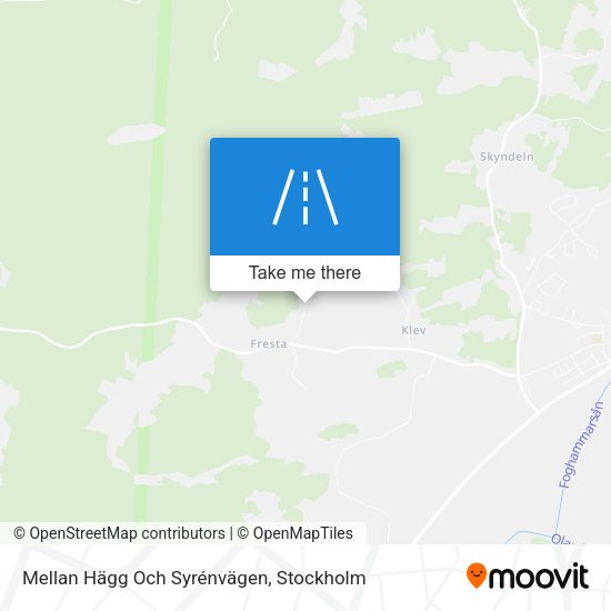 Mellan Hägg Och Syrénvägen map