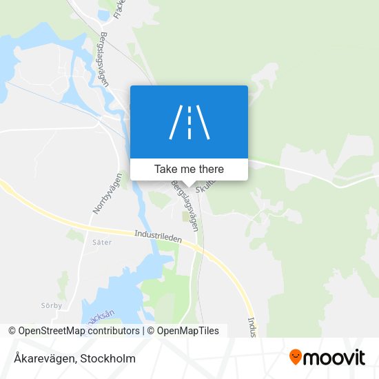 Åkarevägen map