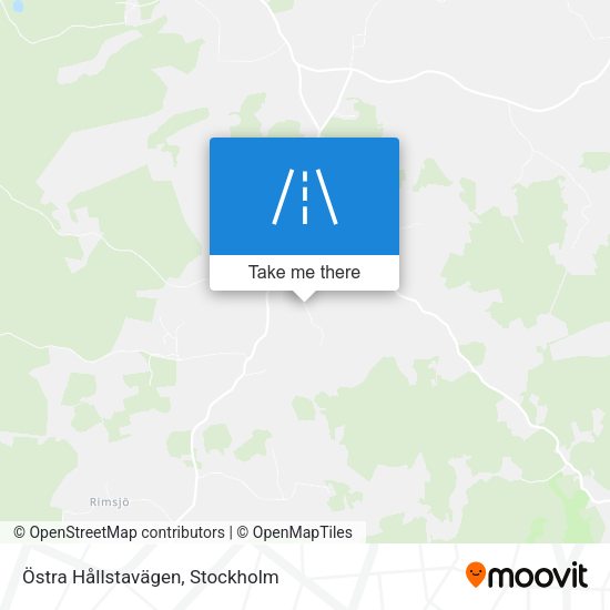 Östra Hållstavägen map
