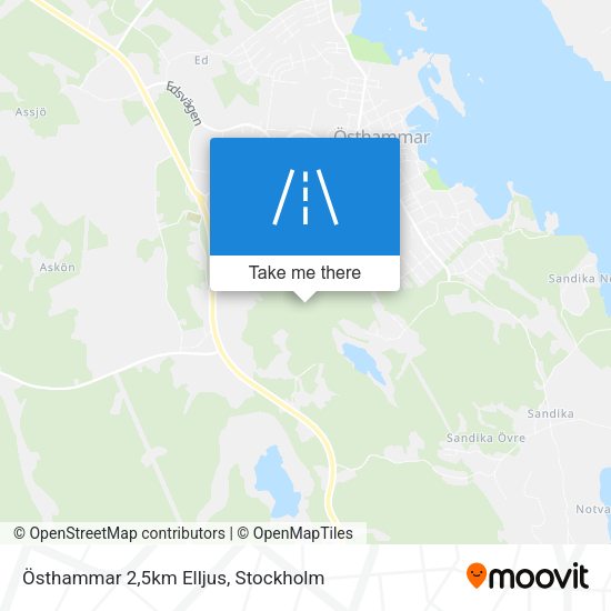 Östhammar 2,5km Elljus map
