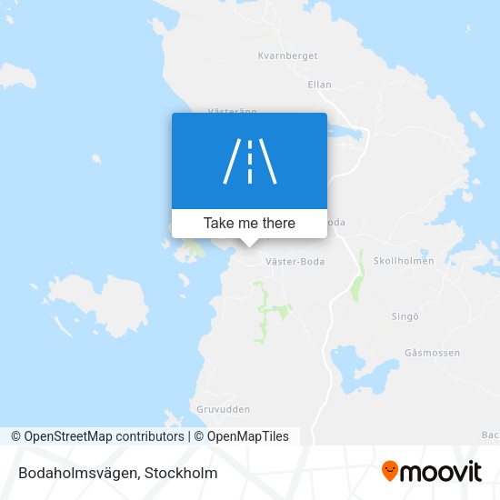 Bodaholmsvägen map