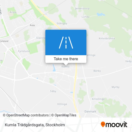Kumla Trädgårdsgata map