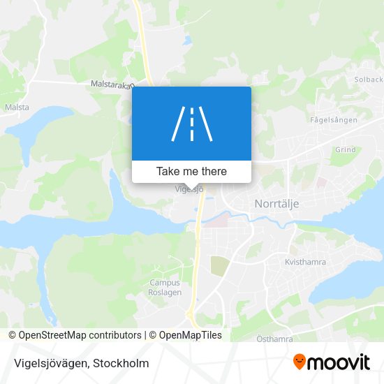 Vigelsjövägen map