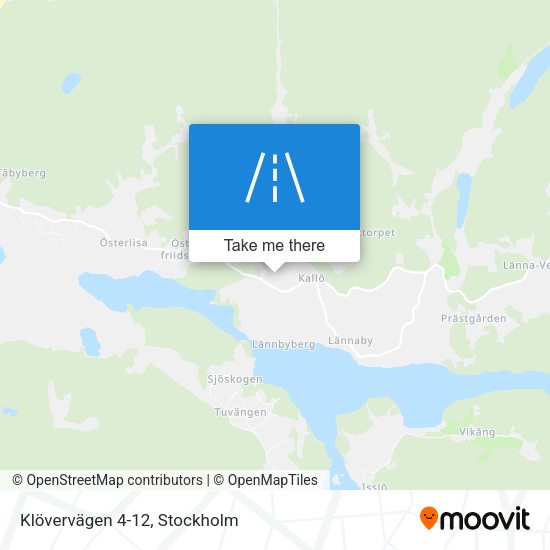 Klövervägen 4-12 map
