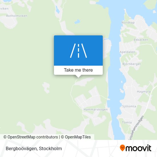 Bergboövägen map