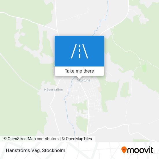 Hanströms Väg map