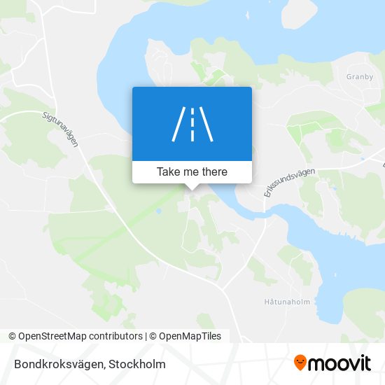 Bondkroksvägen map