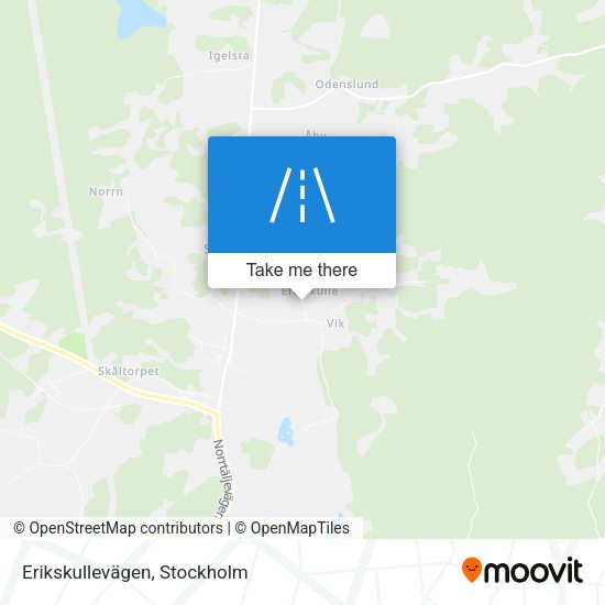 Erikskullevägen map