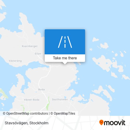 Stavsövägen map