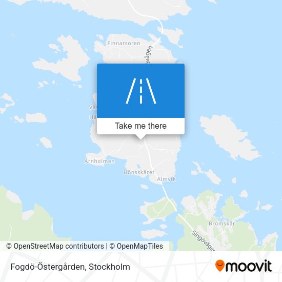 Fogdö-Östergården map