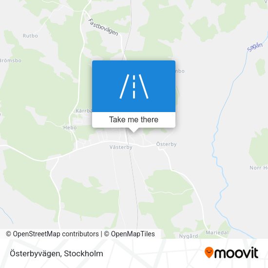 Österbyvägen map