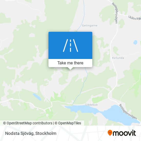 Nodsta Sjöväg map