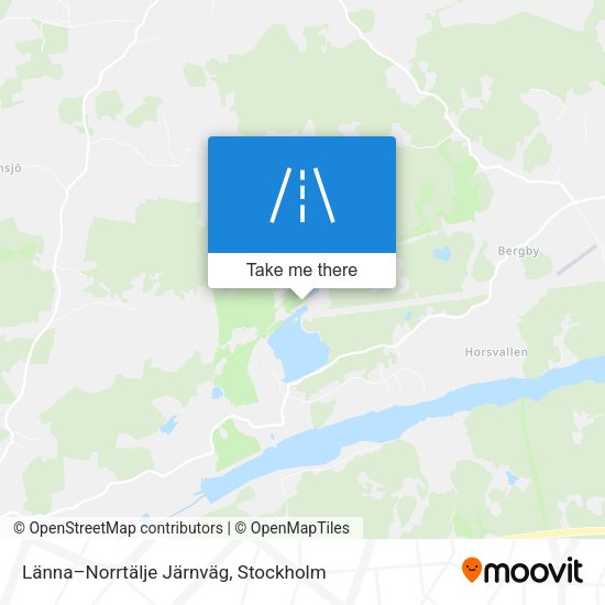 Länna–Norrtälje Järnväg map