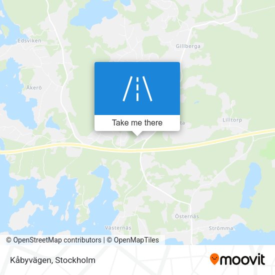 Kåbyvägen map