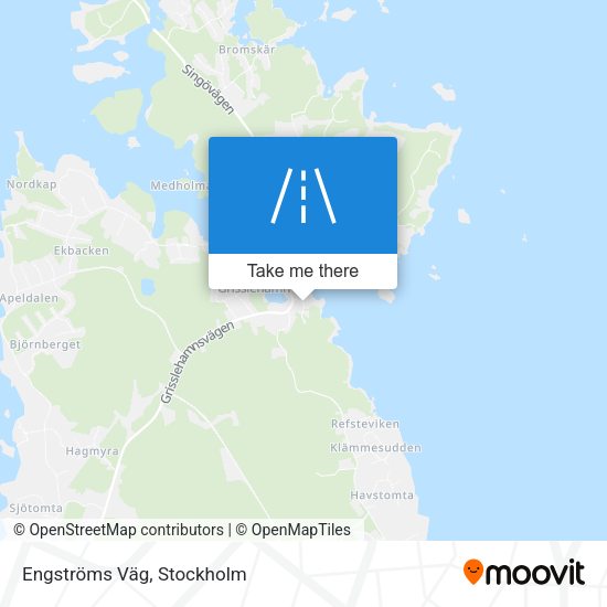 Engströms Väg map