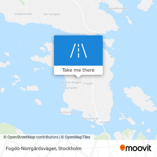 Fogdö-Norrgårdsvägen map