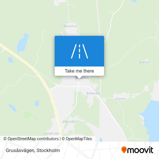 Grusåsvägen map