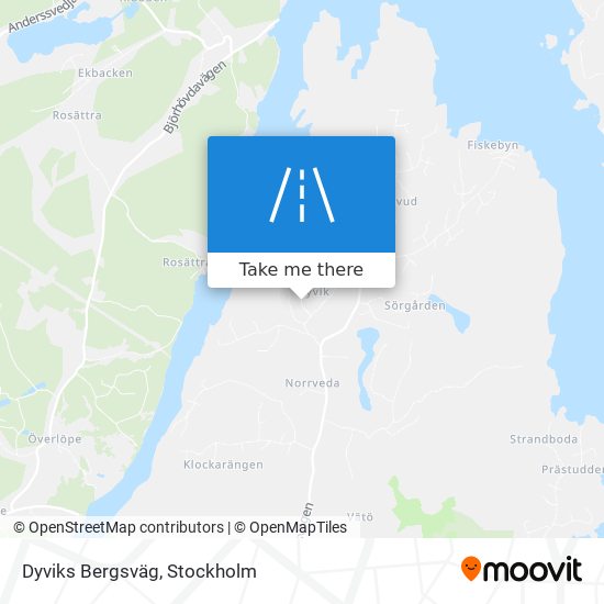 Dyviks Bergsväg map