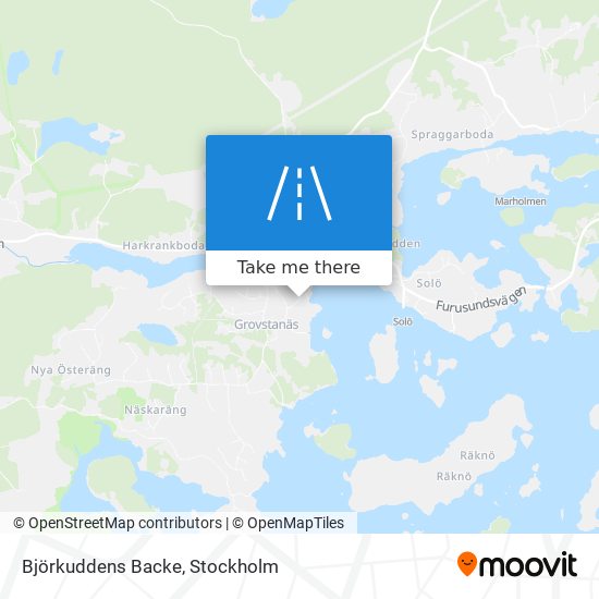 Björkuddens Backe map